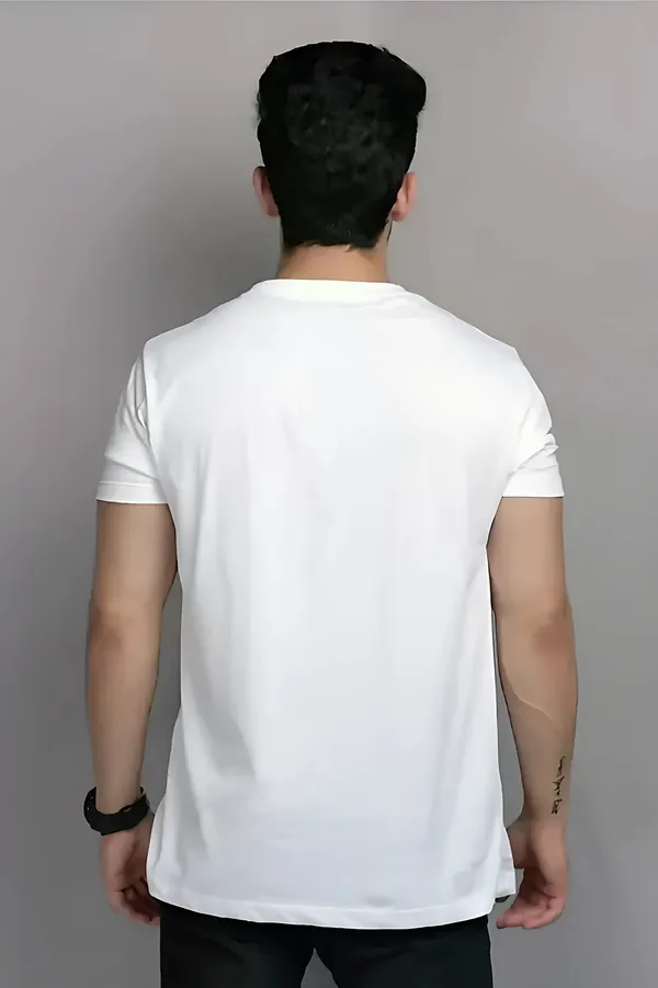 White_Printed_Half_Sleeve_Cotton_T-Shirt_For_Men