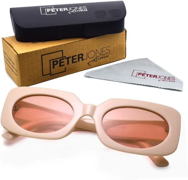 Pink_Retro_Square_Sunglasses_-_For_Women