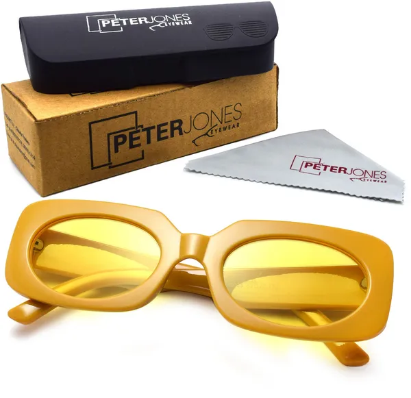 Yellow_Retro_Square_Sunglasses_-_For_Unisex