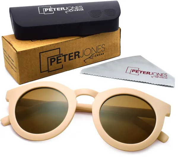 Cream_Round_Sunglasses_-_For_Unisex