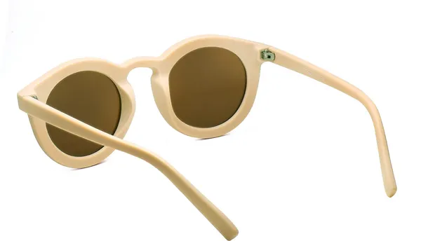 Cream_Round_Sunglasses_-_For_Unisex