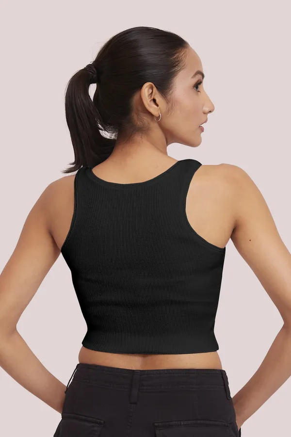 Black_Sleeveless_Slim_Fit_Ribbed_Knit_V-Neck_Tank_Crop_Tops_For_Women
