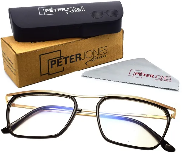 Black,Gold_Full_Rim_Rectangle_Frame_(53_Mm)_-_For_Unisex
