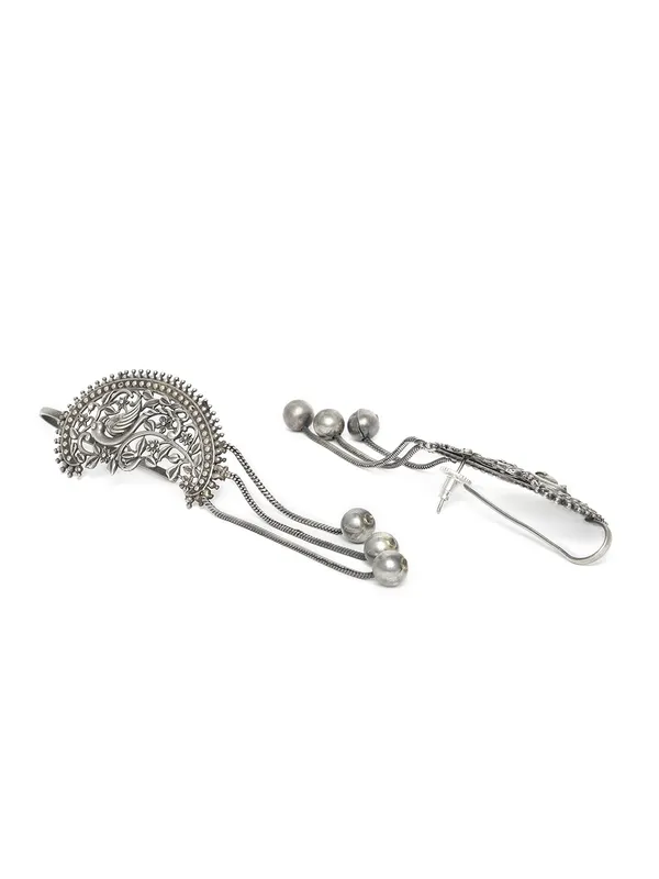 German_Silver_Peacock_Earcuff