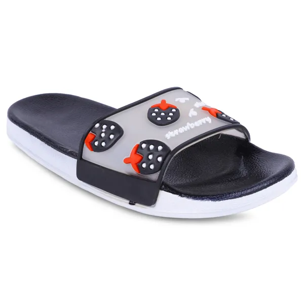 Black_Silicon_Strap_And_Pvc_Slip_On_Sliders_For_Women
