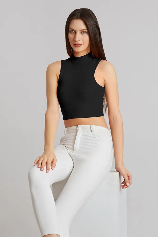 High_Neck_Sleeveless_Ribbed_Slim_Fit_Tank_Top