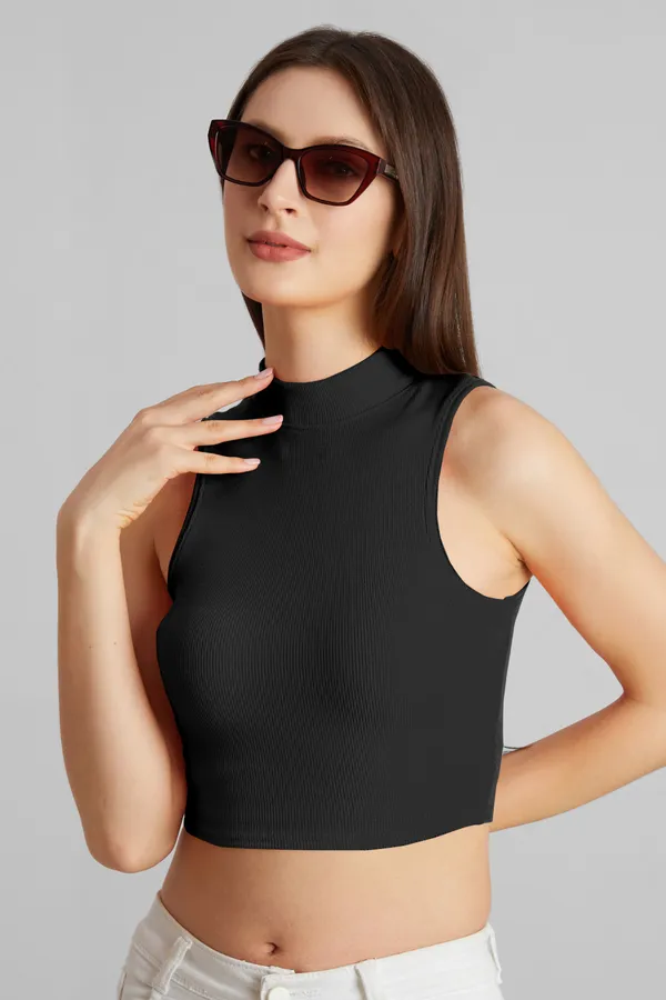 High_Neck_Sleeveless_Ribbed_Slim_Fit_Tank_Top