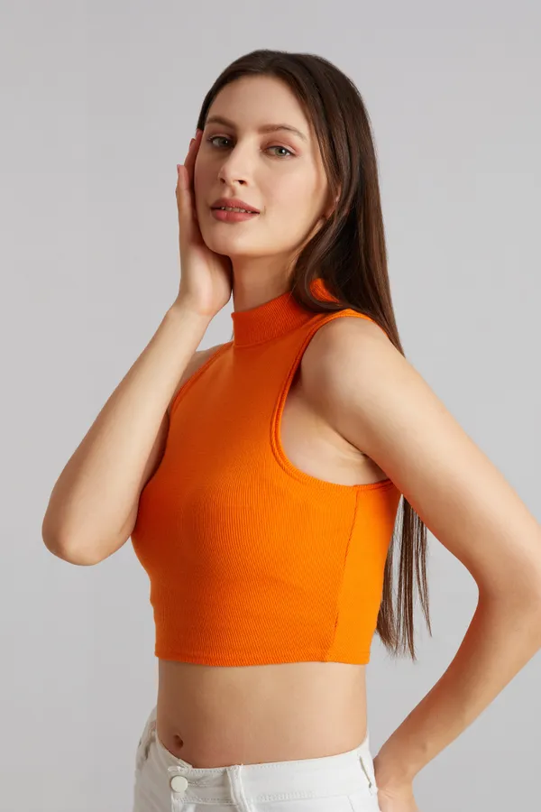 High_Neck_Sleeveless_Ribbed_Slim_Fit_Tank_Top