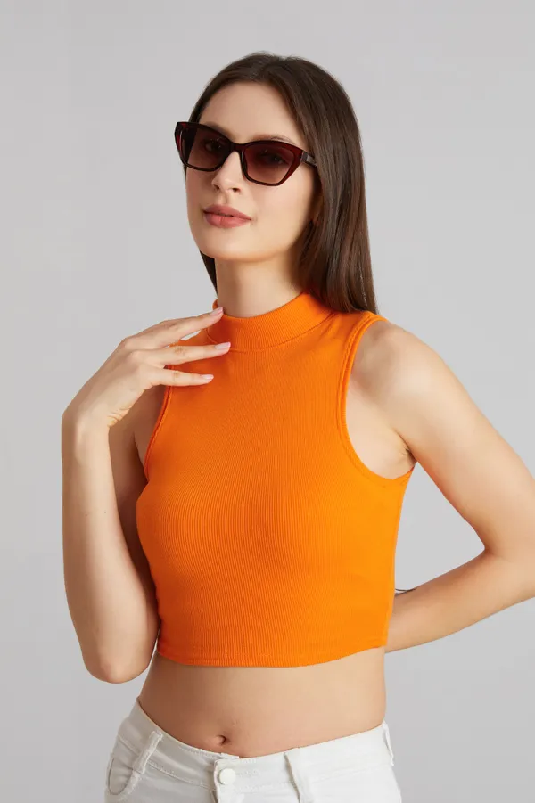 High_Neck_Sleeveless_Ribbed_Slim_Fit_Tank_Top