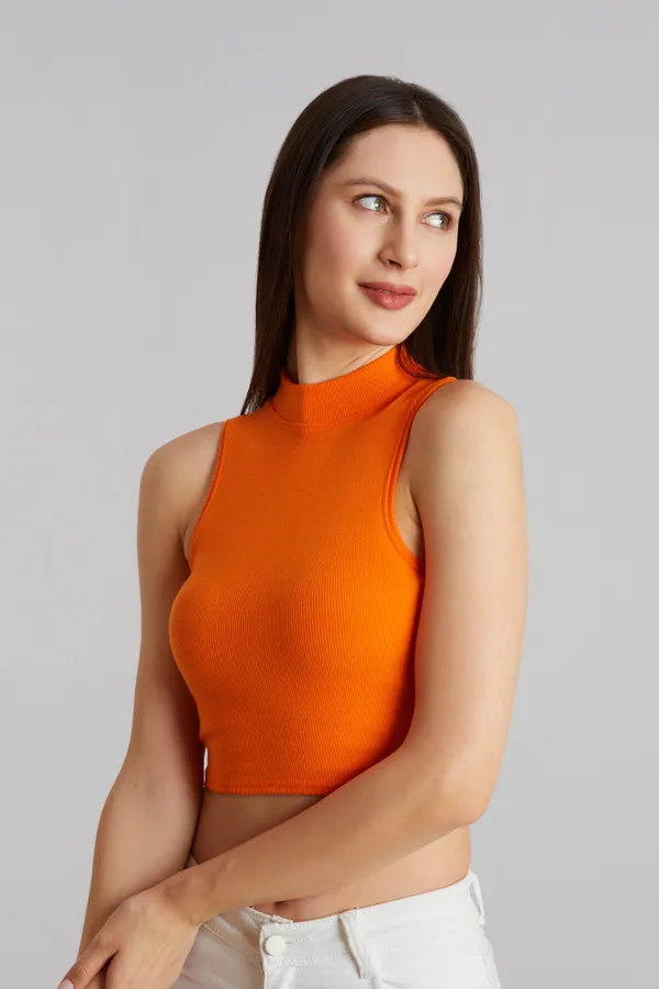 High_Neck_Sleeveless_Ribbed_Slim_Fit_Tank_Top