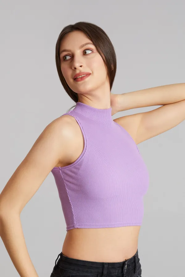 High_Neck_Sleeveless_Ribbed_Slim_Fit_Tank_Top