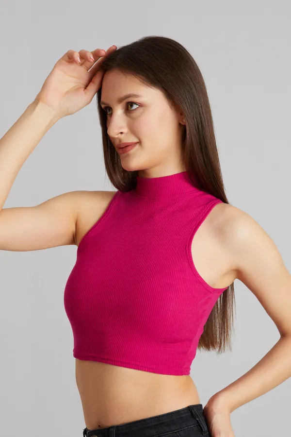 High_Neck_Sleeveless_Ribbed_Slim_Fit_Tank_Top