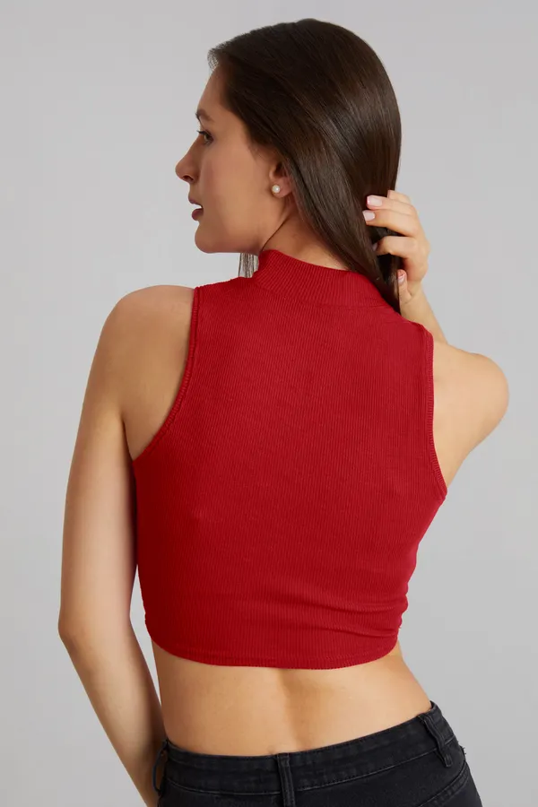 High_Neck_Sleeveless_Ribbed_Slim_Fit_Tank_Top
