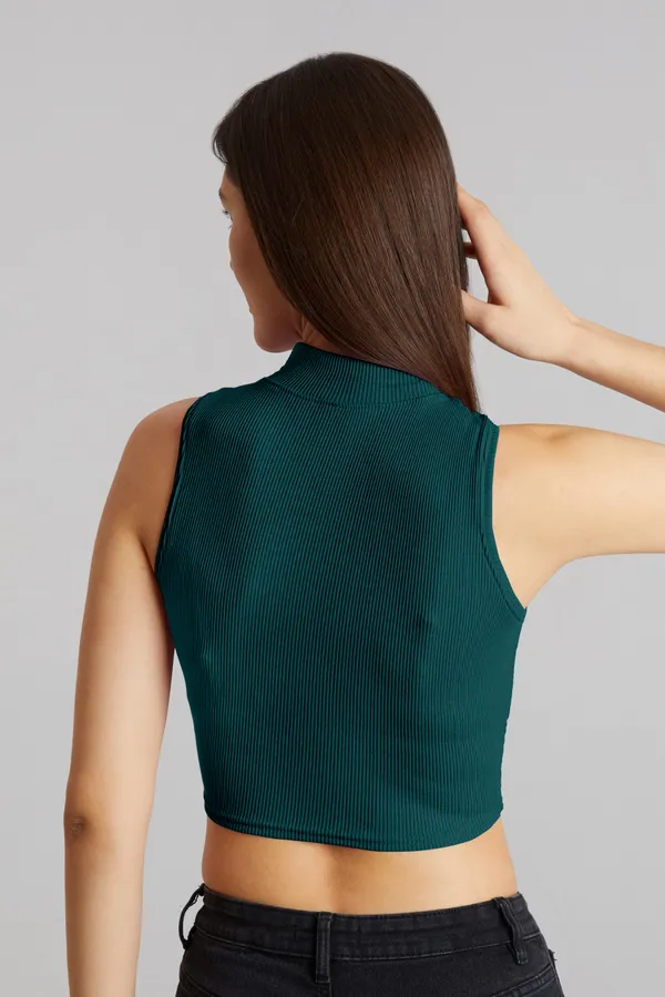 High_Neck_Sleeveless_Ribbed_Slim_Fit_Tank_Top