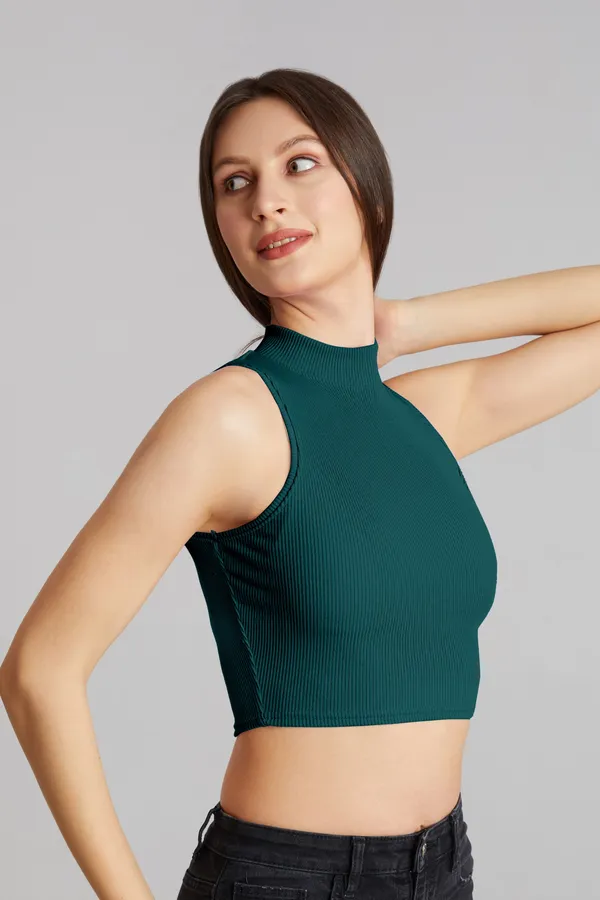 High_Neck_Sleeveless_Ribbed_Slim_Fit_Tank_Top