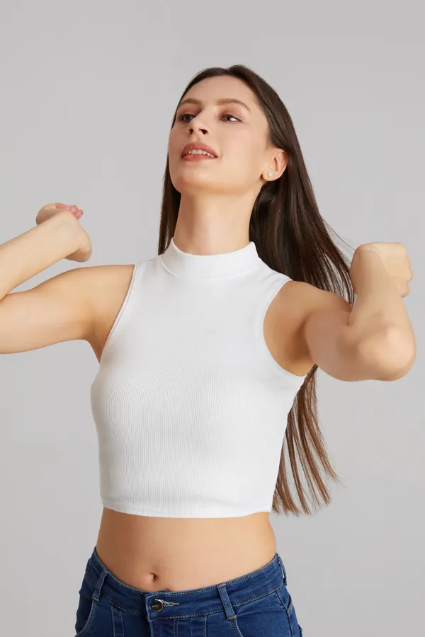 High_Neck_Sleeveless_Ribbed_Slim_Fit_Tank_Top