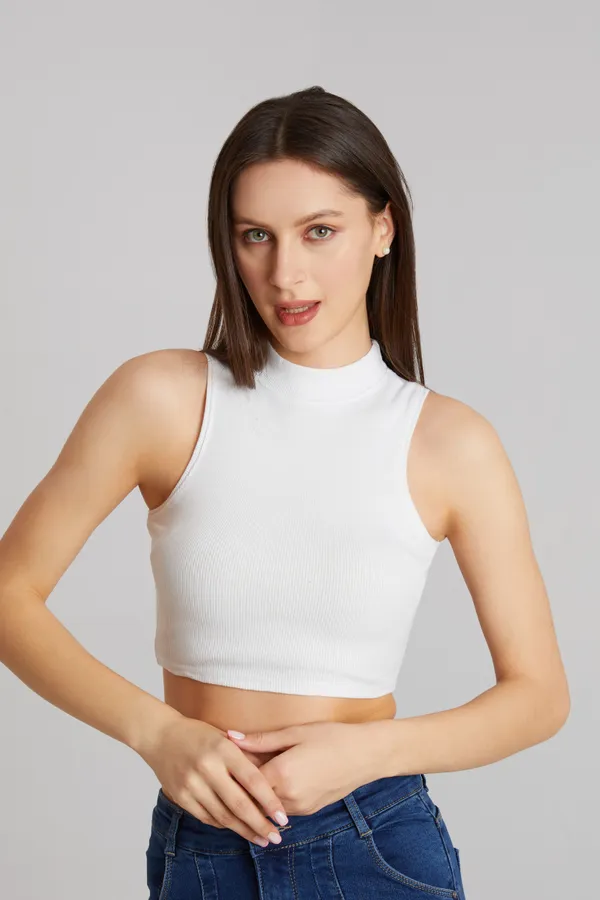High_Neck_Sleeveless_Ribbed_Slim_Fit_Tank_Top
