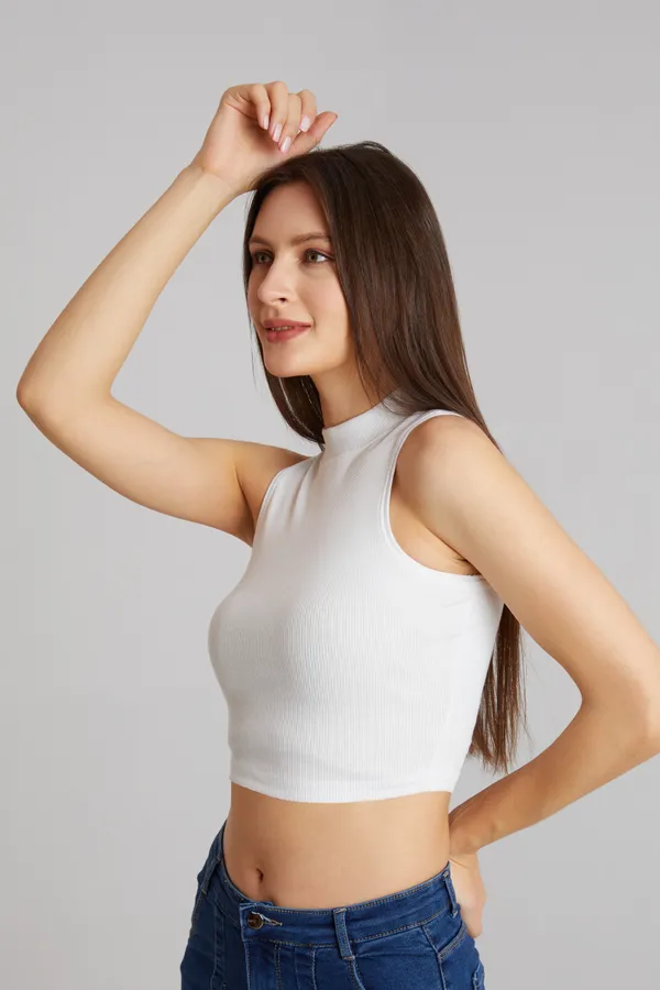 High_Neck_Sleeveless_Ribbed_Slim_Fit_Tank_Top