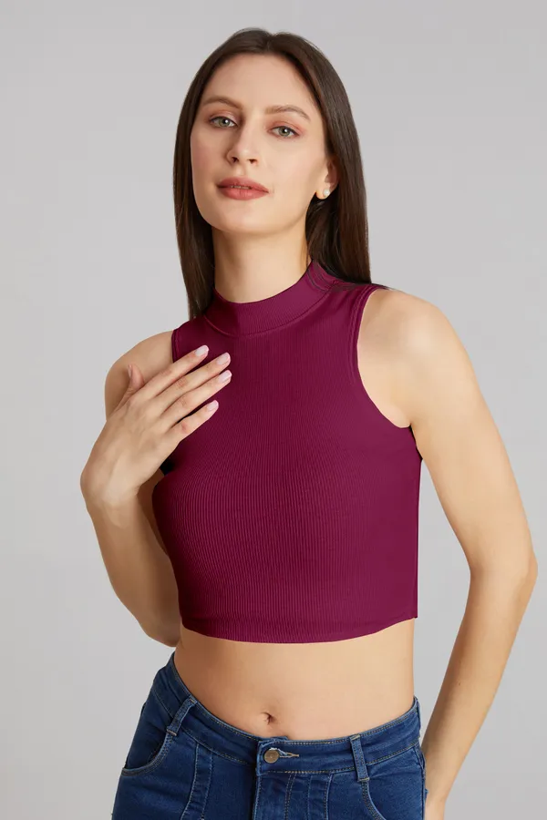 High_Neck_Sleeveless_Ribbed_Slim_Fit_Tank_Top