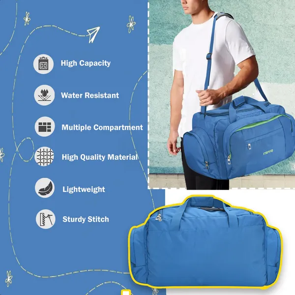 50L_Neon_Crown_Tea_Blue_(60Cms)_Travel_Duffle_Duffel_Without_Wheels_|_Premium_Quality_Duffel_Bags
