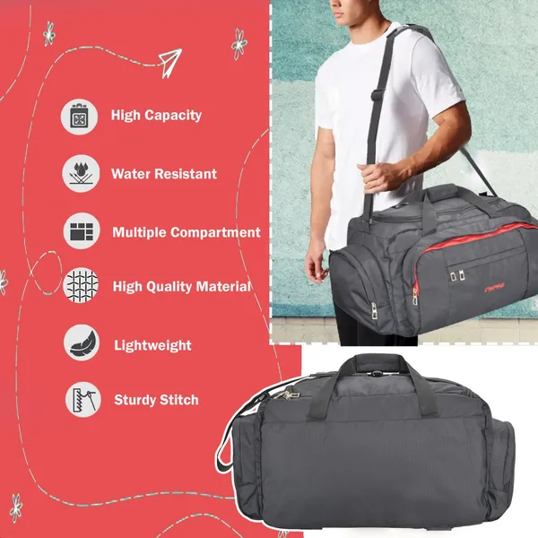 50L_Black_Crown_Black_(60Cms)_Travel_Duffle_Duffel_Without_Wheels_|_Premium_Quality_Duffel_Bags