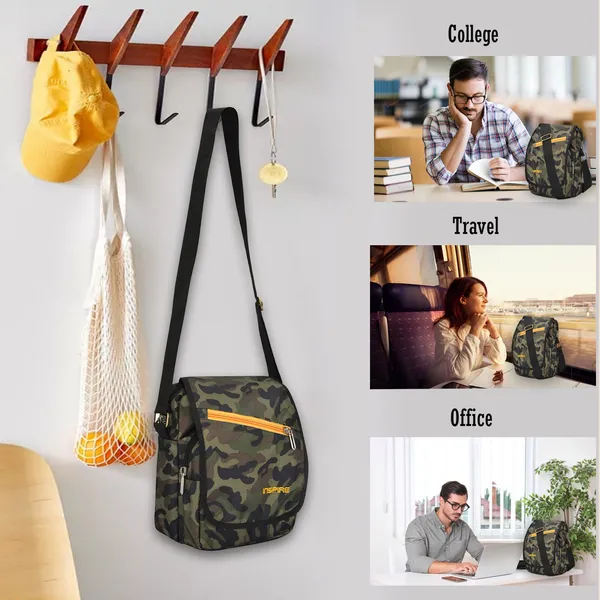 15L_Green_Sling_Bag_Smiley_Camo_Travel_Sling_Bag_Crossbody_Bag_|_Premium_Quality_Sling_Bags