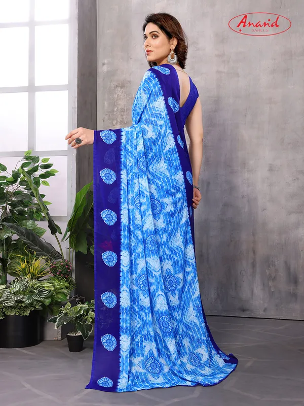 Paisley,_Striped,_Ombre,_Geometric_Print_Leheria_Georgette_Saree_(Blue,_Light_Blue)
