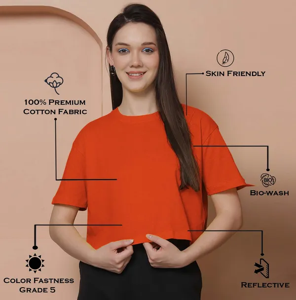 Women_White_&_Orange_Pack_Of_2_Oversized_Tshirt
