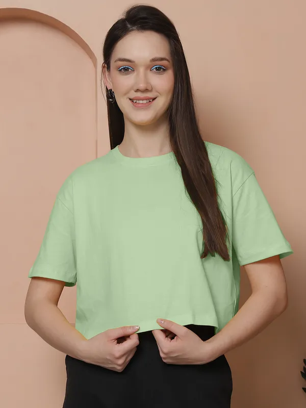Women_White_&_Sea_Green_Pack_Of_2_Oversized_Tshirt