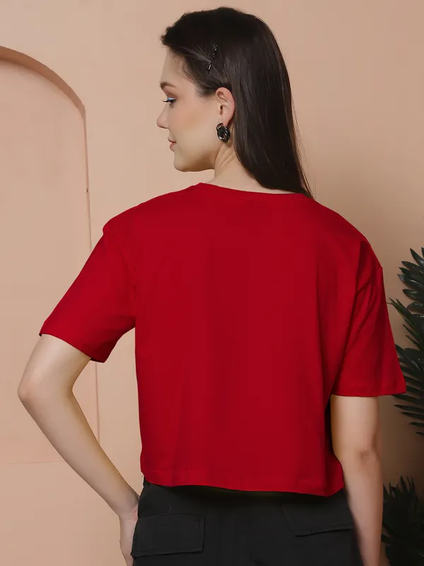 Women_Red_&_Turquoise_Blue_Pack_Of_2_Oversized_Tshirt