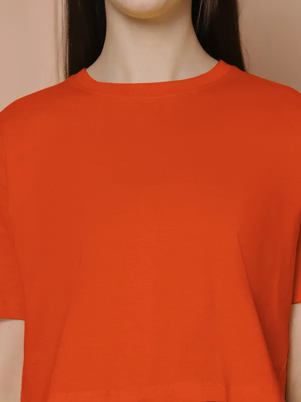 Women_Grey_&_Orange_Pack_Of_2_Oversized_Tshirt