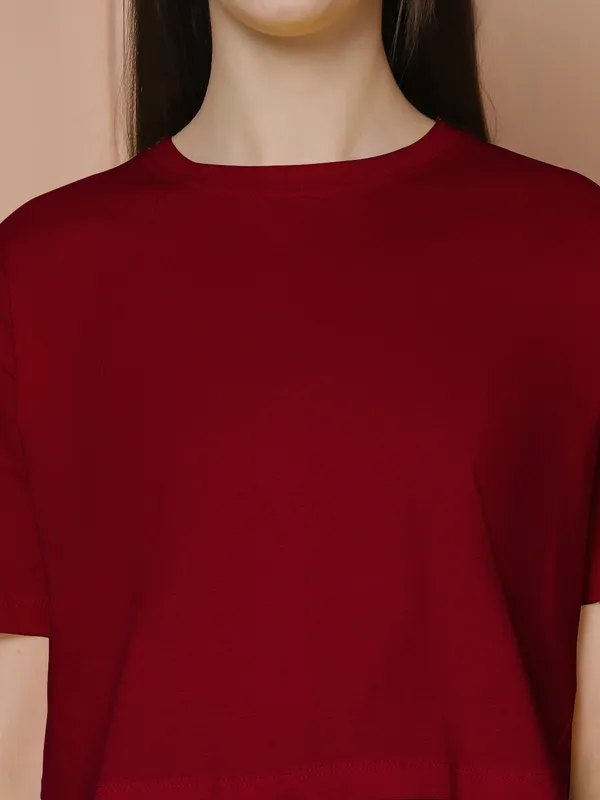 Women_Blue_&_Maroon_Pack_Of_2_Oversized_Tshirt