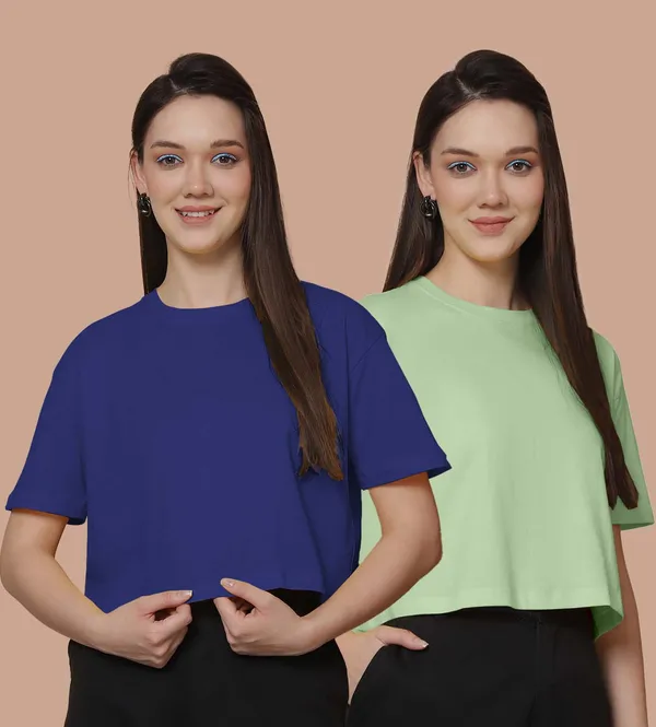 Women_Blue_&_Sea_Green_Pack_Of_2_Oversized_Tshirt