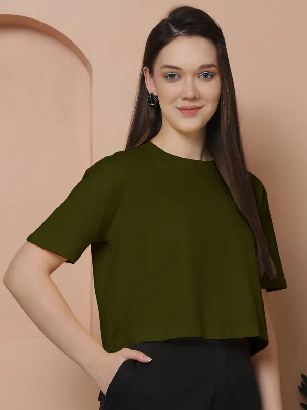 Women_Blue_&_Olive_Green_Pack_Of_2_Oversized_Tshirt