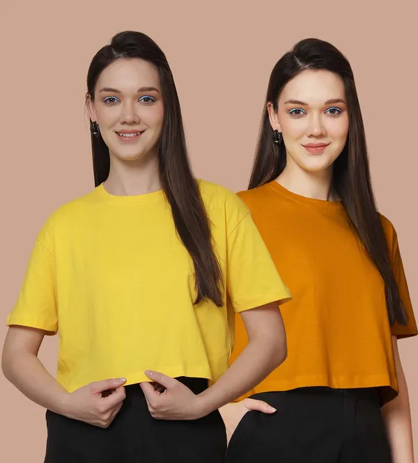 Women_Yellow_&_Mustard_Pack_Of_2_Oversized_Tshirt