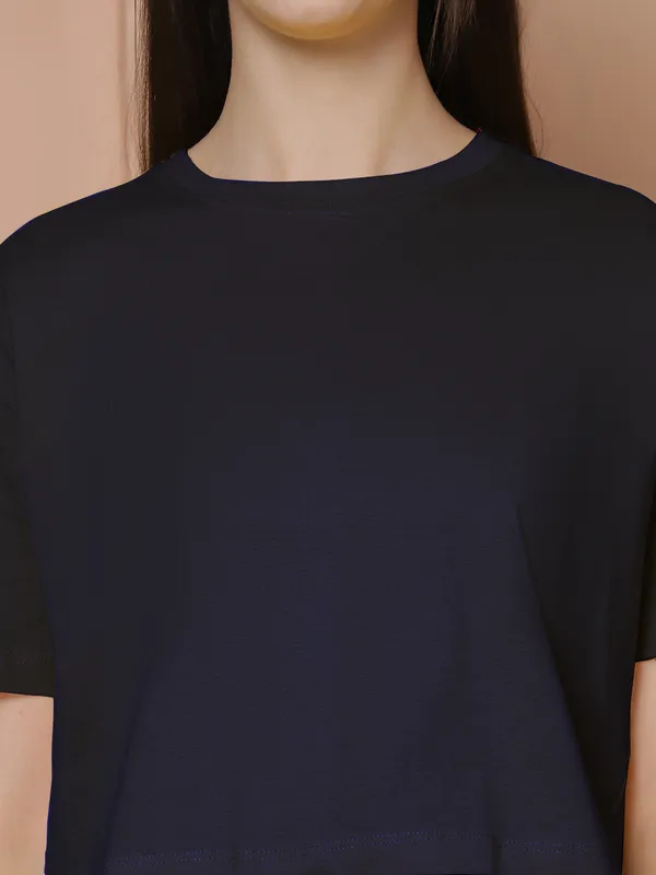 Women_Maroon_&_Navy_Blue_Pack_Of_2_Oversized_Tshirt