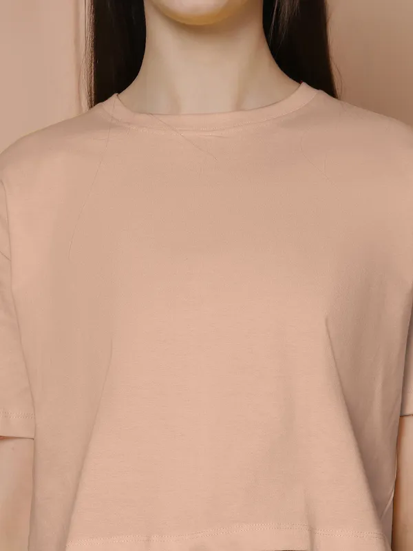Women_Purple_&_Coral_Pack_Of_2_Oversized_Tshirt