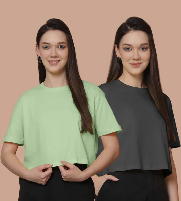 Women_Sea_Green_&_Grey_Pack_Of_2_Oversized_Tshirt