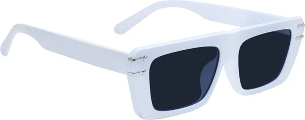 White_Retro_Square_Sunglasses_-_For_Unisex