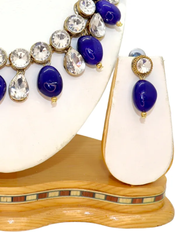 Blue_Alloy_Copper_Jewellery_Set_For_Women