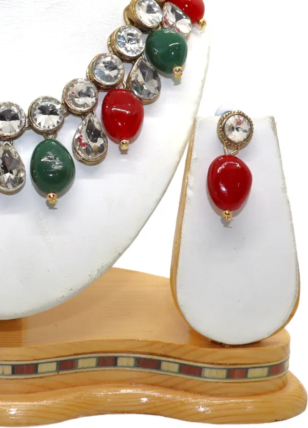 Red_And_Green_Alloy_Copper_Jewellery_Set_For_Women