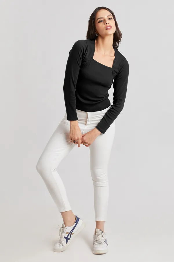 Square_Neck_Full_Sleeves_Ribbed__Fitted_Top