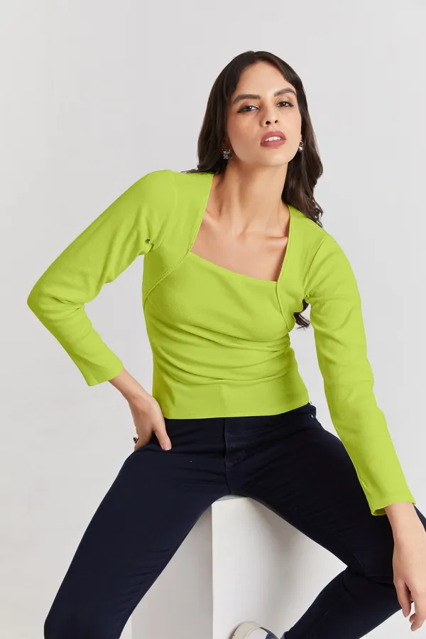 Square_Neck_Full_Sleeves_Ribbed__Fitted_Top