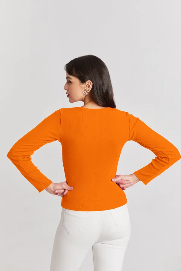 Square_Neck_Full_Sleeves_Ribbed__Fitted_Top