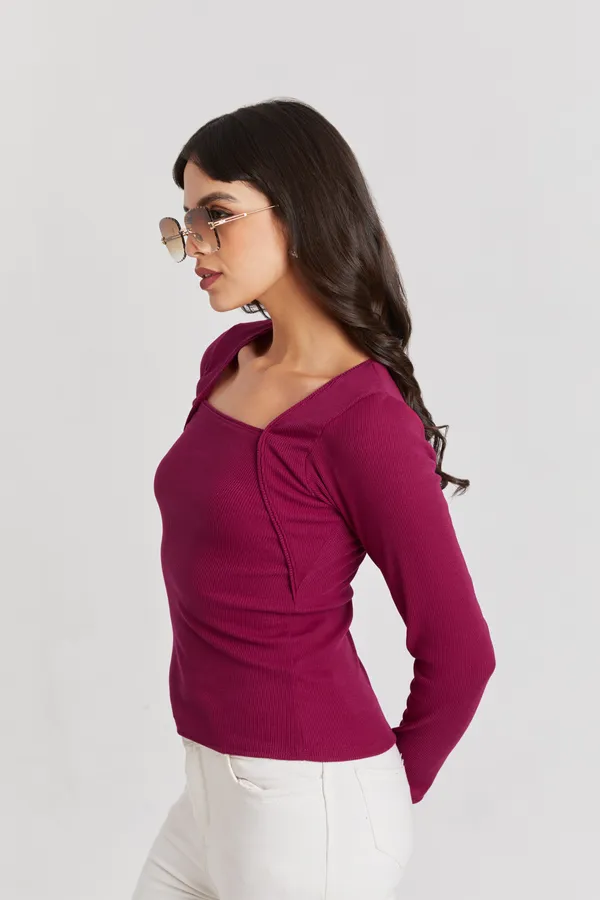 Square_Neck_Full_Sleeves_Ribbed__Fitted_Top