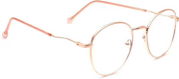 Pink,Gold_Full_Rim_Round_Frame_(52_Mm)_-_For_Unisex