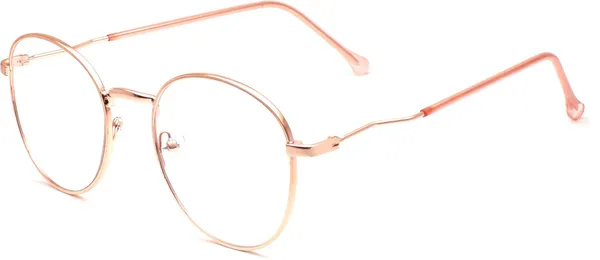 Pink,Gold_Full_Rim_Round_Frame_(52_Mm)_-_For_Unisex