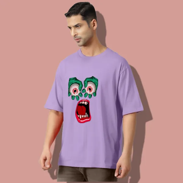 Purple_Oversized_Printed_Half_Sleeve_Cotton_T-Shirt_For_Men