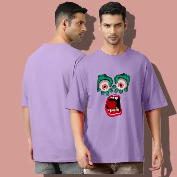 Purple_Oversized_Printed_Half_Sleeve_Cotton_T-Shirt_For_Men