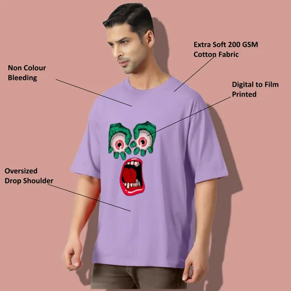 Purple_Oversized_Printed_Half_Sleeve_Cotton_T-Shirt_For_Men